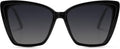 Trendy Polarized Sunglasses For Women Retro Womens Oversized Square Cat Eye Sun Glasses UV Protection SJ2206