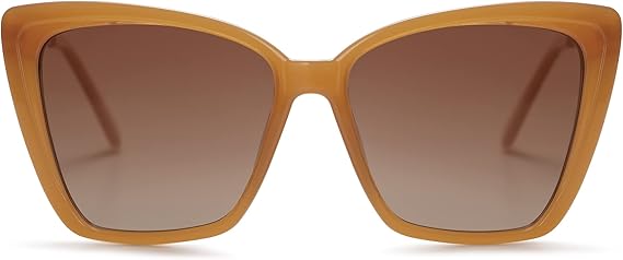 Trendy Polarized Sunglasses For Women Retro Womens Oversized Square Cat Eye Sun Glasses UV Protection SJ2206