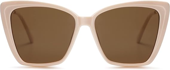 Trendy Polarized Sunglasses For Women Retro Womens Oversized Square Cat Eye Sun Glasses UV Protection SJ2206