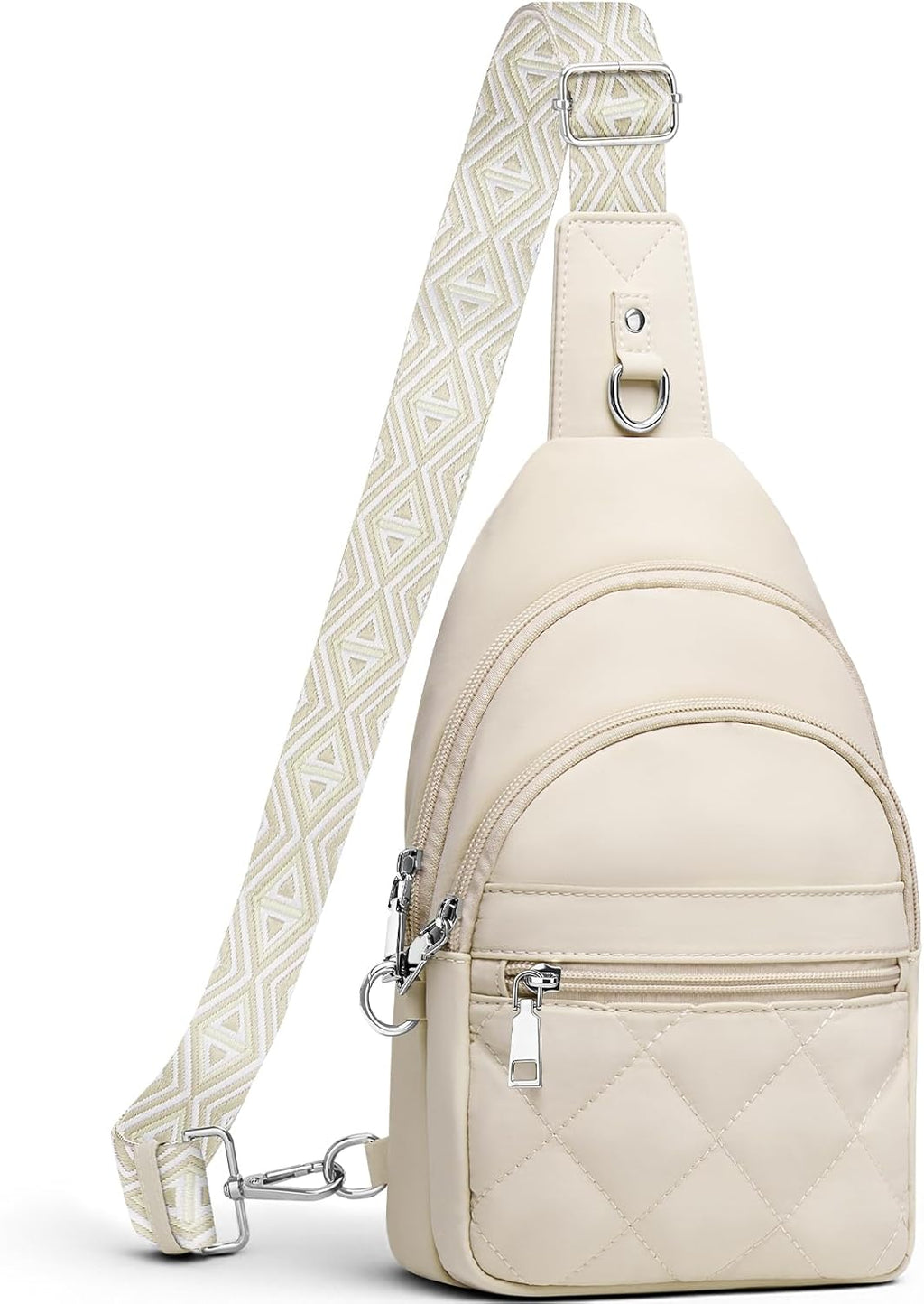 Sling Bag for Women. Anti-Theft RFID Crossbody Bag Nylon Sling Purse for Travel. Puffy Small backpack for Daily Hiking Sports Green