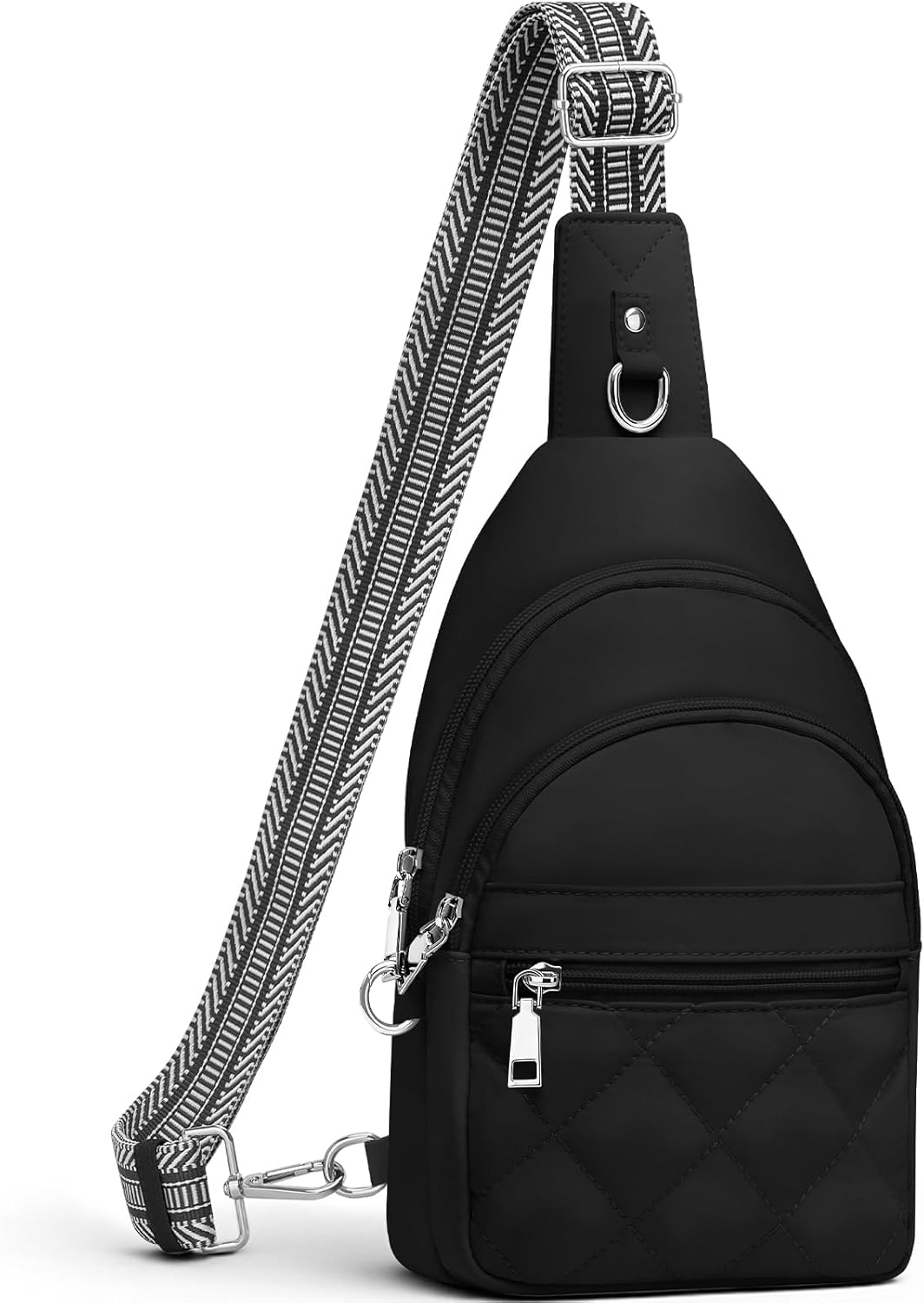 Sling Bag for Women. Anti-Theft RFID Crossbody Bag Nylon Sling Purse for Travel. Puffy Small backpack for Daily Hiking Sports Green