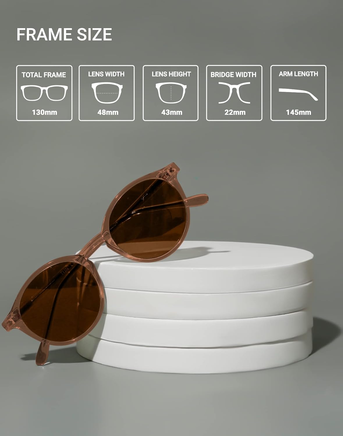 Vintage Small Round Sunglasses for Women Men.Stylish Polarized UV400 Colored Lens.Tinted Sun Glasses.Classic Sunnies