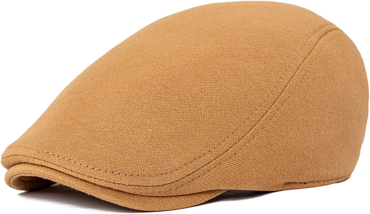 Men's Cotton Flat Ivy Gatsby Newsboy Driving Hat Cap