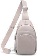 Genuine Leather Small Crossbody Sling Bags for Women Anti-Theft Fanny Packs Chest Bags Purse with Built in RFID Wallet