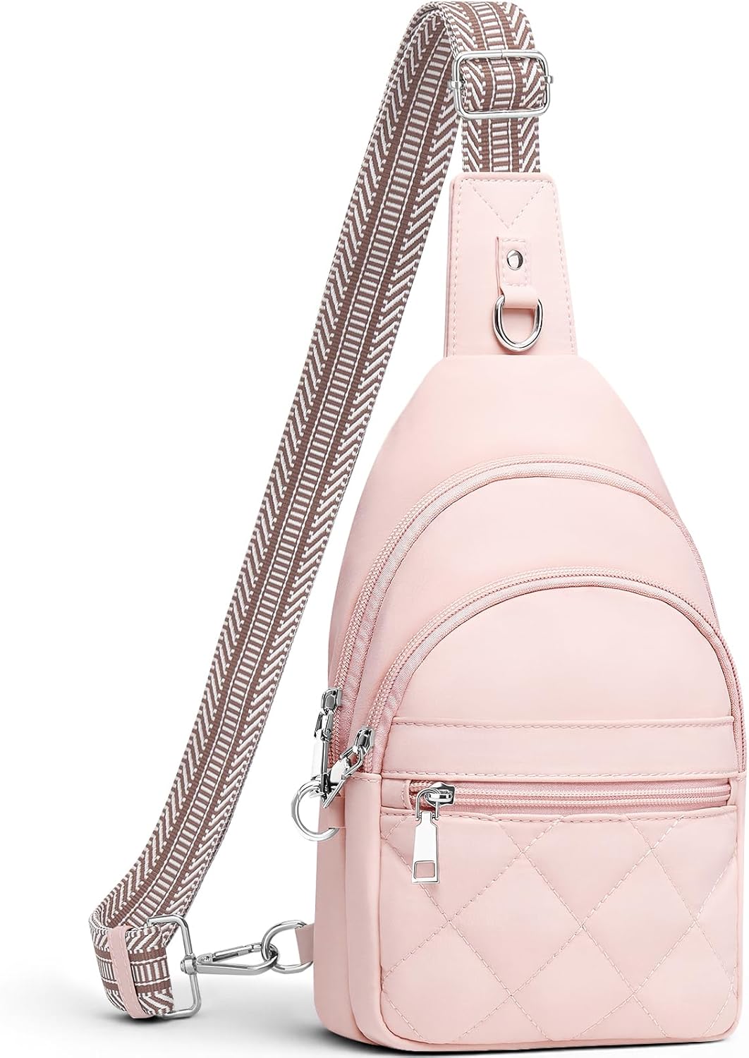 Sling Bag for Women. Anti-Theft RFID Crossbody Bag Nylon Sling Purse for Travel. Puffy Small backpack for Daily Hiking Sports Green