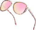 Polarized Sunglasses for Womens Retro Mirrored