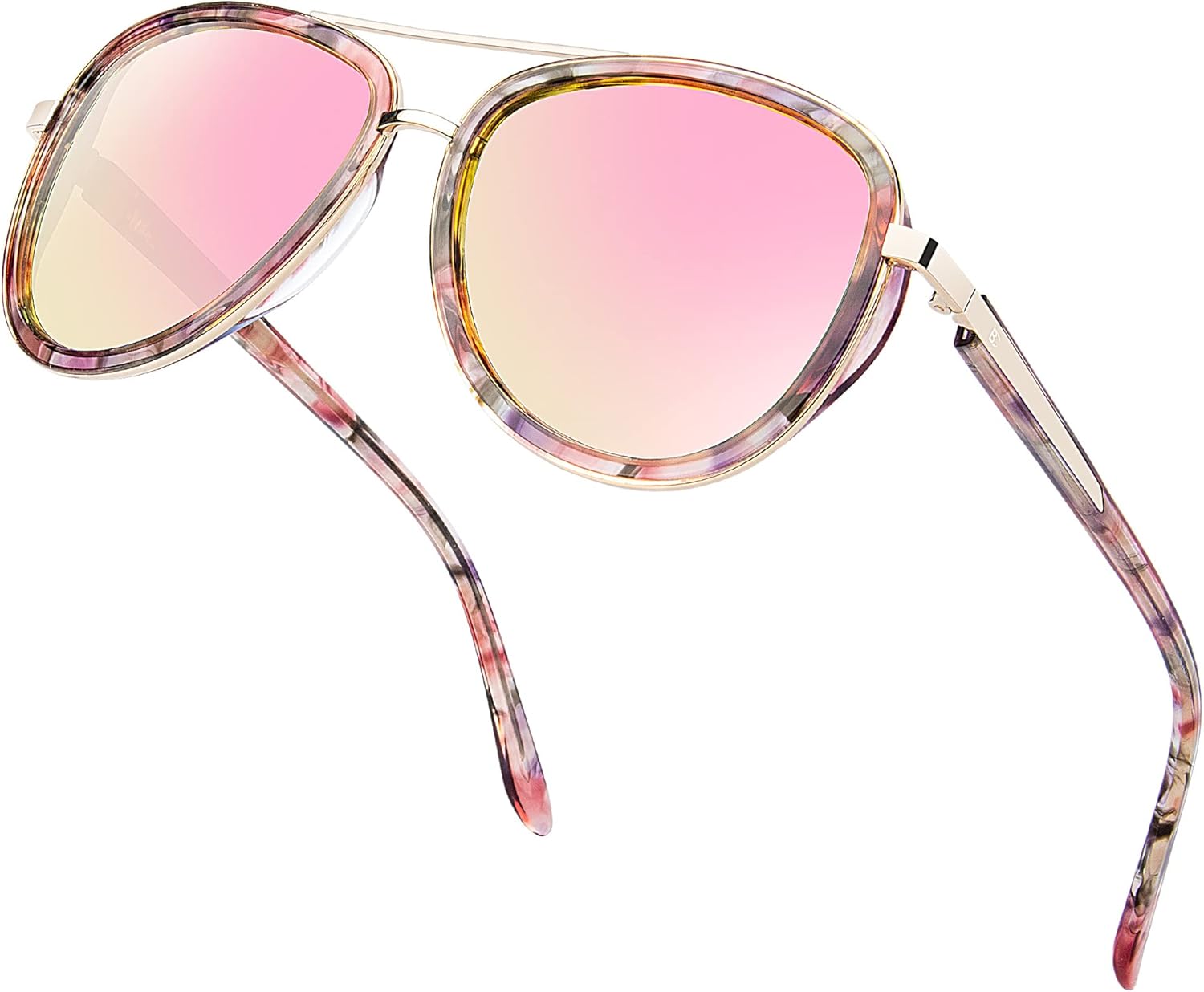 Polarized Sunglasses for Womens Retro Mirrored