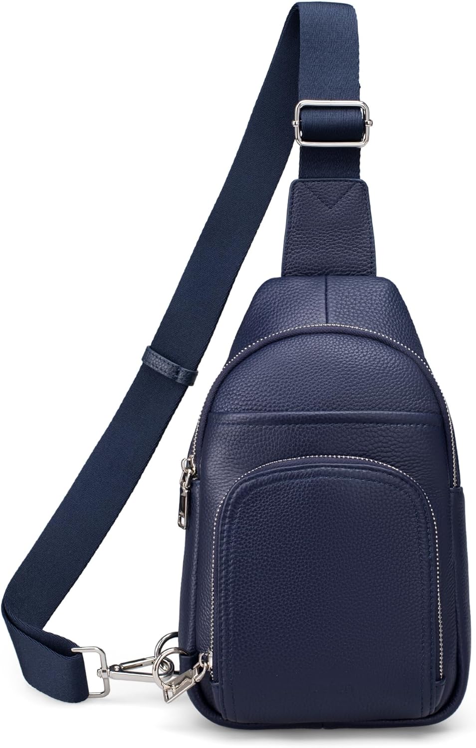 Genuine Leather Small Crossbody Sling Bags for Women Anti-Theft Fanny Packs Chest Bags Purse with Built in RFID Wallet