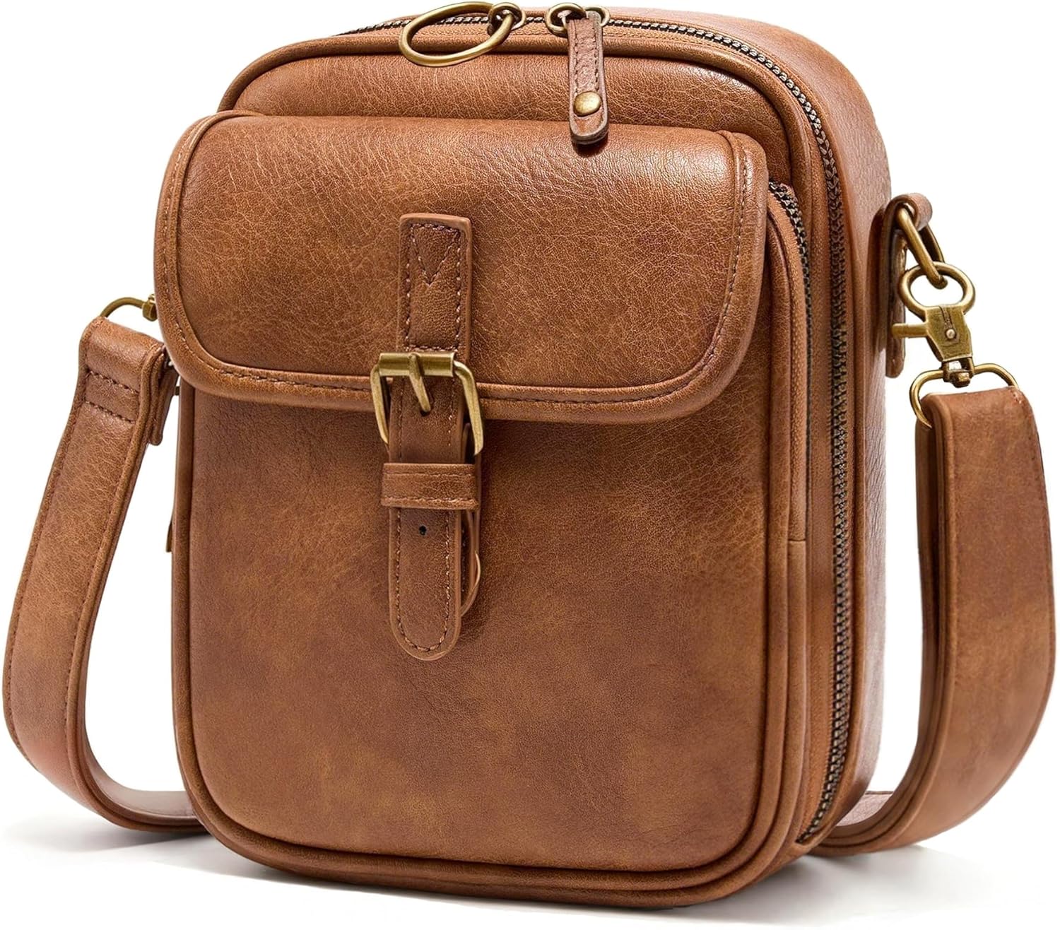 Small Crossbody Bags for Women Vegan Leather Messenger Purses. Vintage Wallet Anti Theft Shoulder Handbags with Card Slots