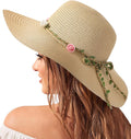 Beach Hats for Women. Wide Brim Sun Straw Hat for Women. Sun Hat UPF 50+ UV Protection